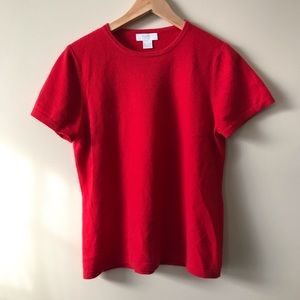 VINTAGE -Marshall Fields 100% Cashmere Red Sweater